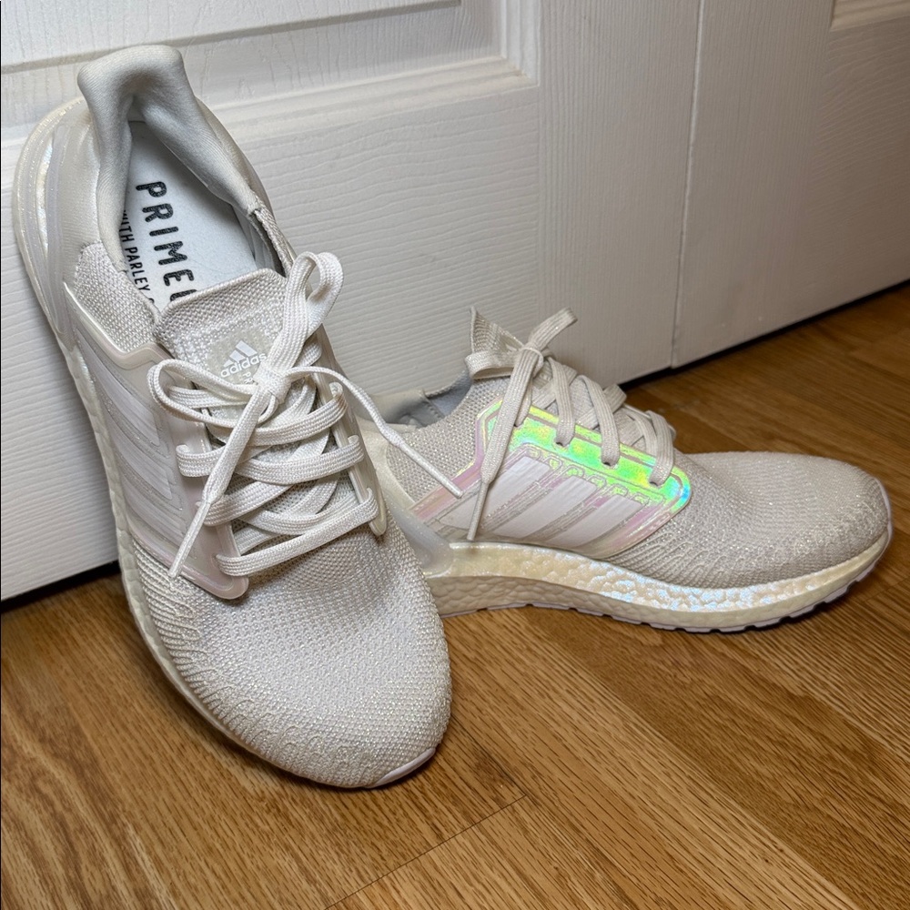 Adidas Ultra-Boosts with Iridescent Highlights